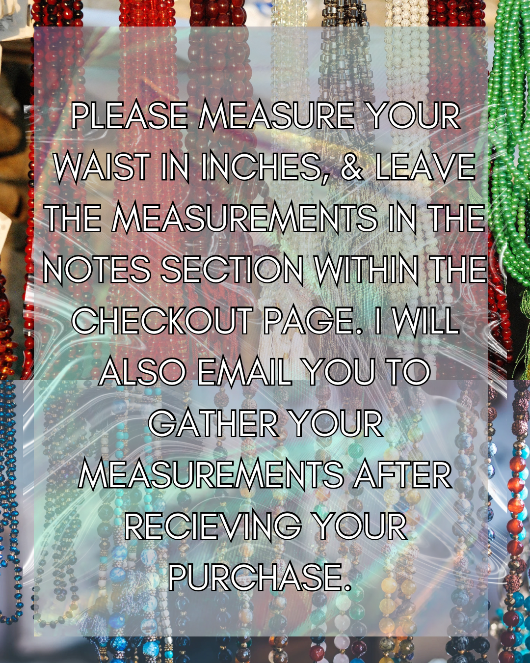 Custom Waist Beads